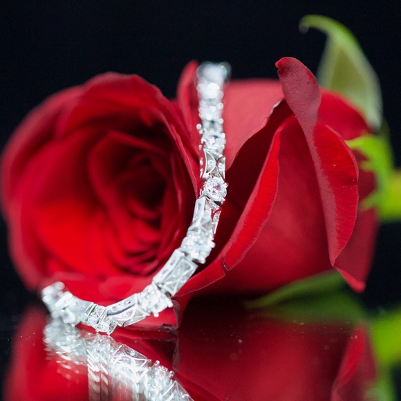 925S Tacori White Topaz Tennis Bracelet - Picture 8 of 8